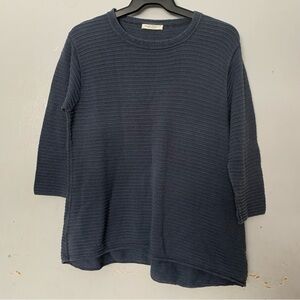 Margaret Winters tunic top 100% cotton blue